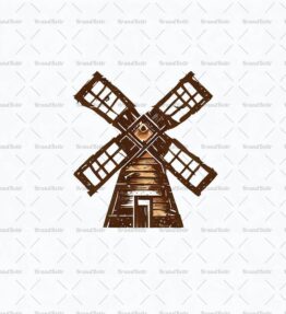 Rustikale Windmühle